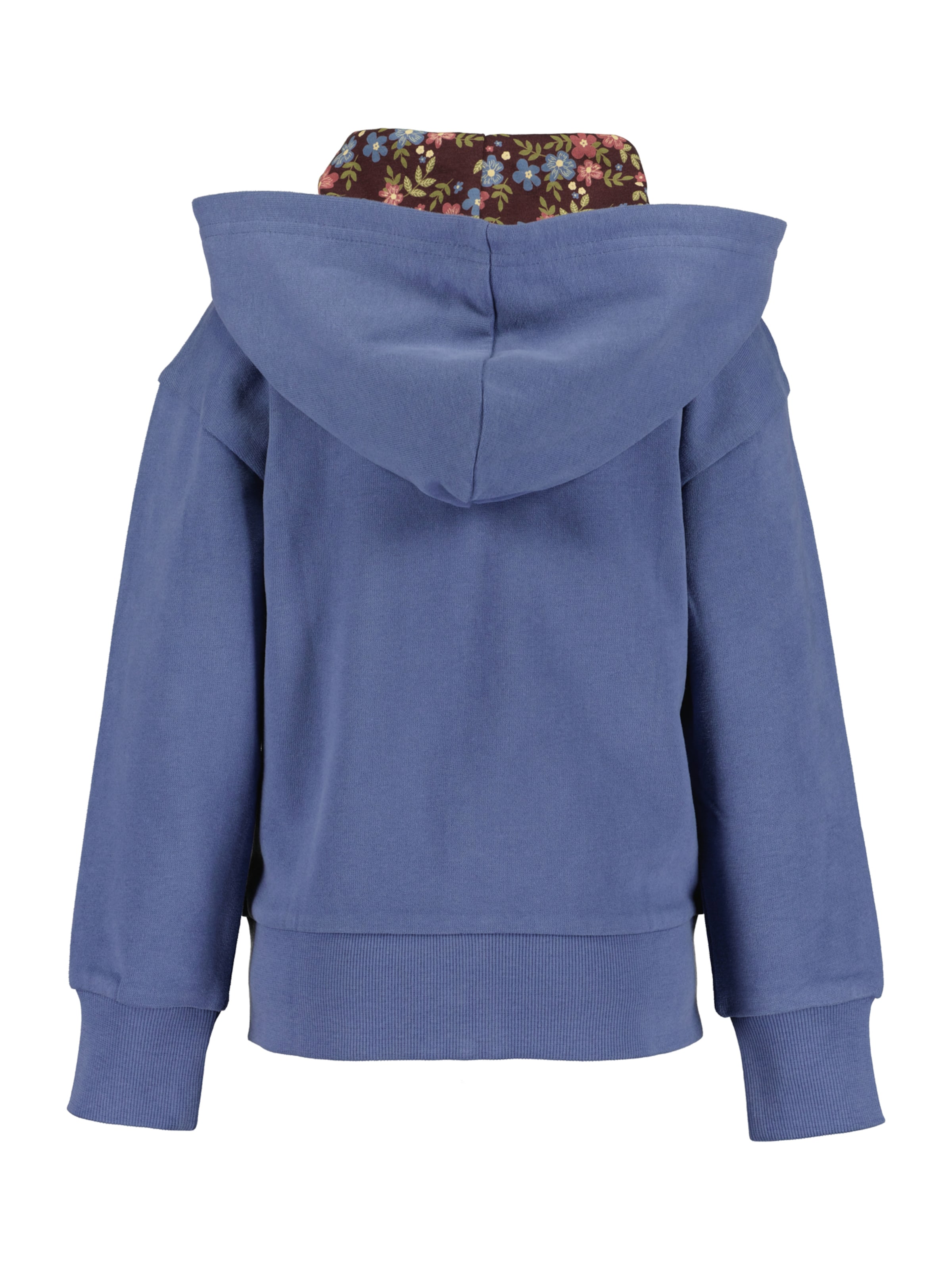 BLUE SEVEN Zip-Up Hoodie in Blue