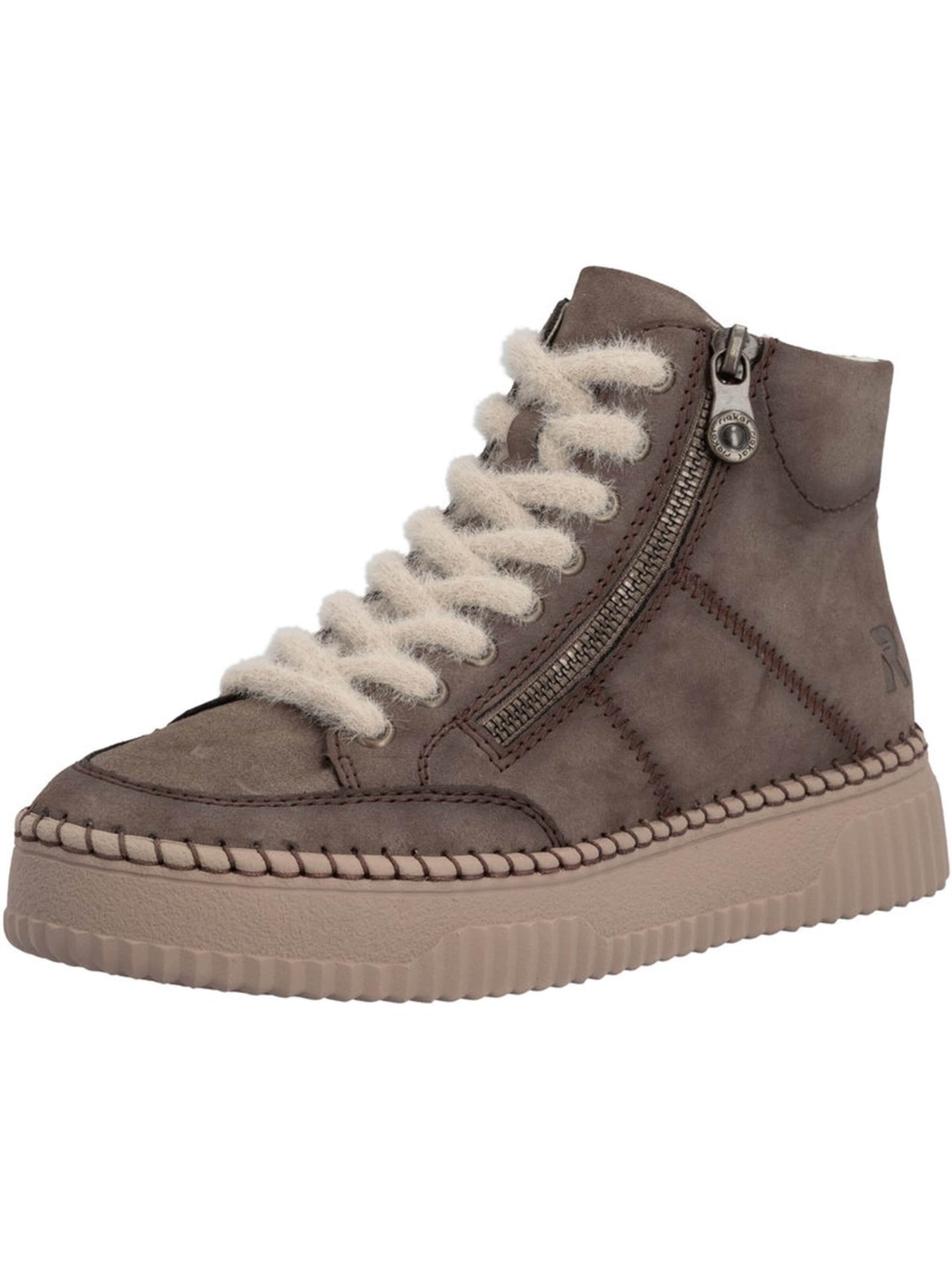 Rieker Booties in Brown: front