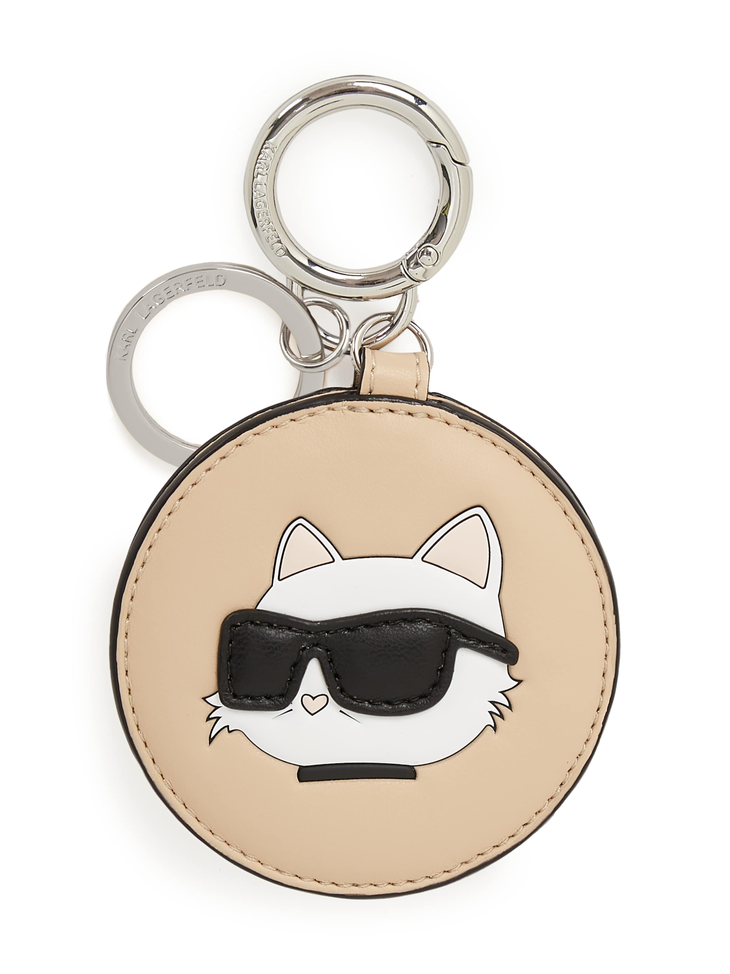 Karl Lagerfeld Key ring ' IKON MIRROR ' in Brown: front
