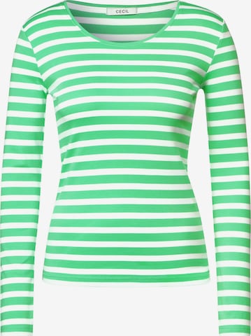 CECIL Shirt in Groen: voorkant