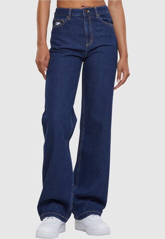 Wide leg Jeans di Karl Kani in blu: frontale