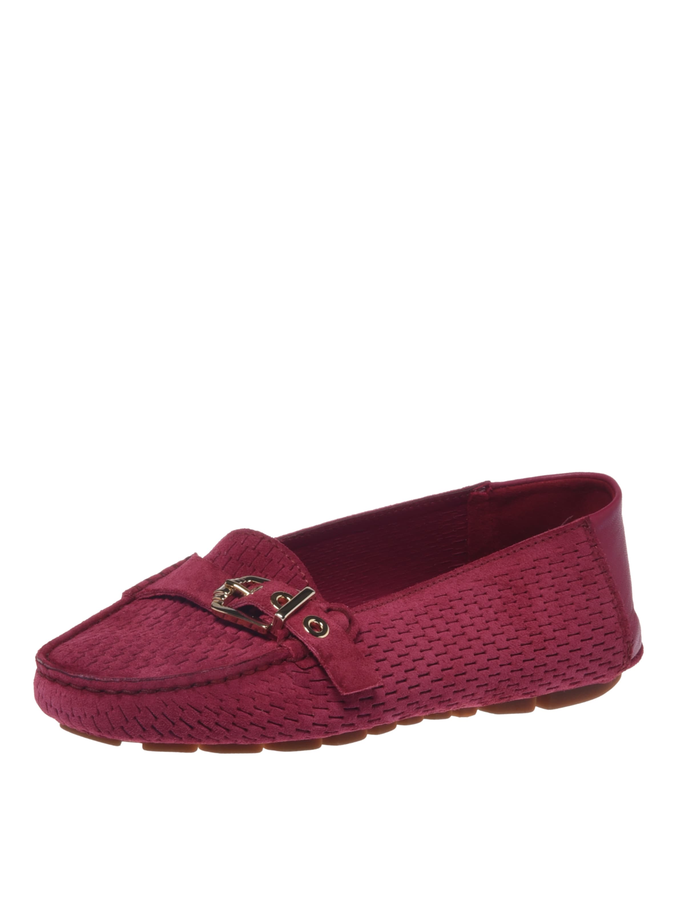 BALDININI Mocassins in Rood: voorkant