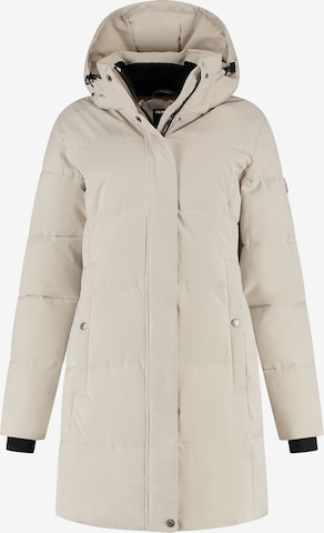 Travelin Vinterfrakke 'Rissne' i beige: forside