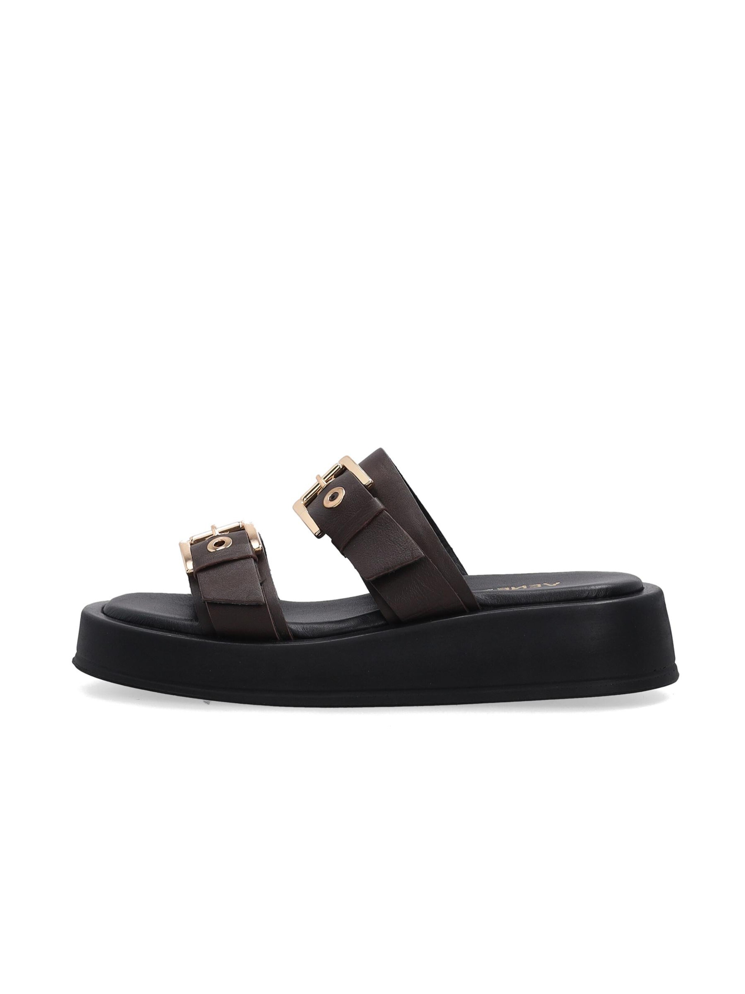 VENEZIA Pantolette‌‌‌ in Braun: Vorderseite