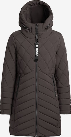Cappotto invernale di khujo in grigio: frontale