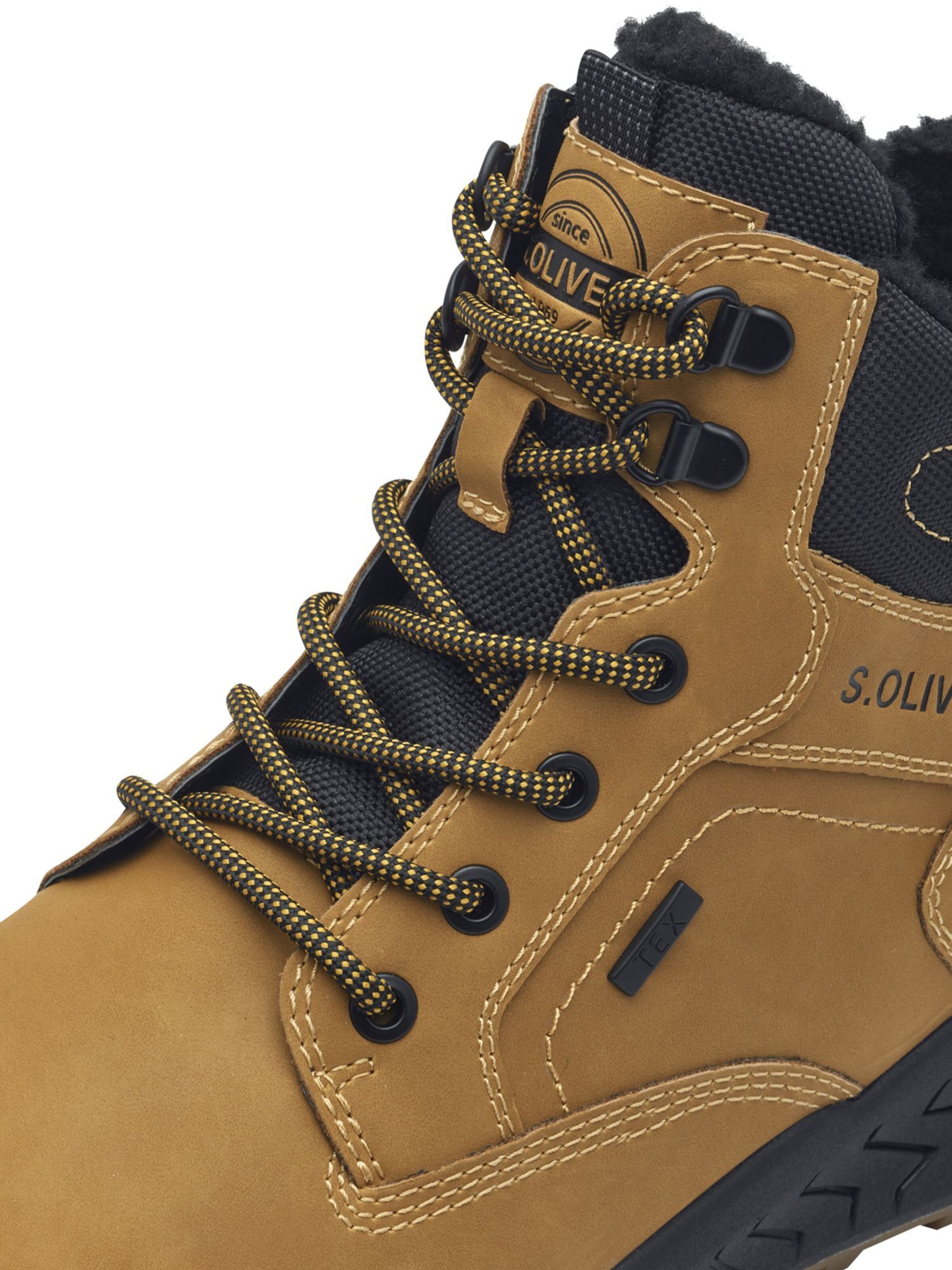 s.Oliver Veterboots in Geel