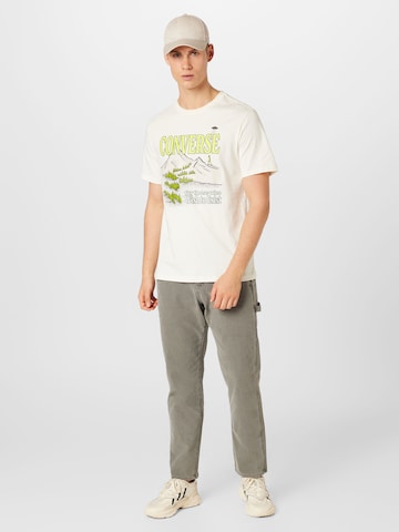 CONVERSE T-shirt 'ALIEN MOUNTAIN' i vit