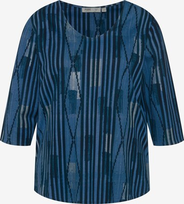 Ulla Popken Shirt in Blauw: voorkant