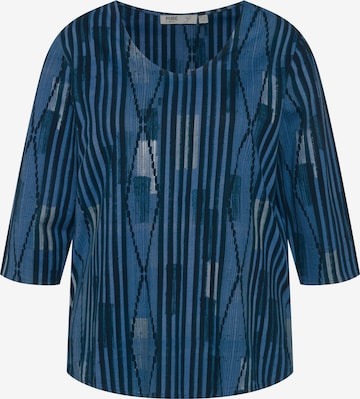 Ulla Popken Shirt (GOTS) in Blau: predná strana