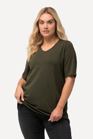 Ulla Popken Shirt in Groen: voorkant