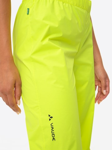 VAUDE Regular Outdoorbroek 'Drop' in Geel