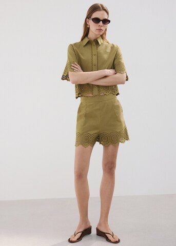 MANGO Regular Shorts 'Milana' in Grün