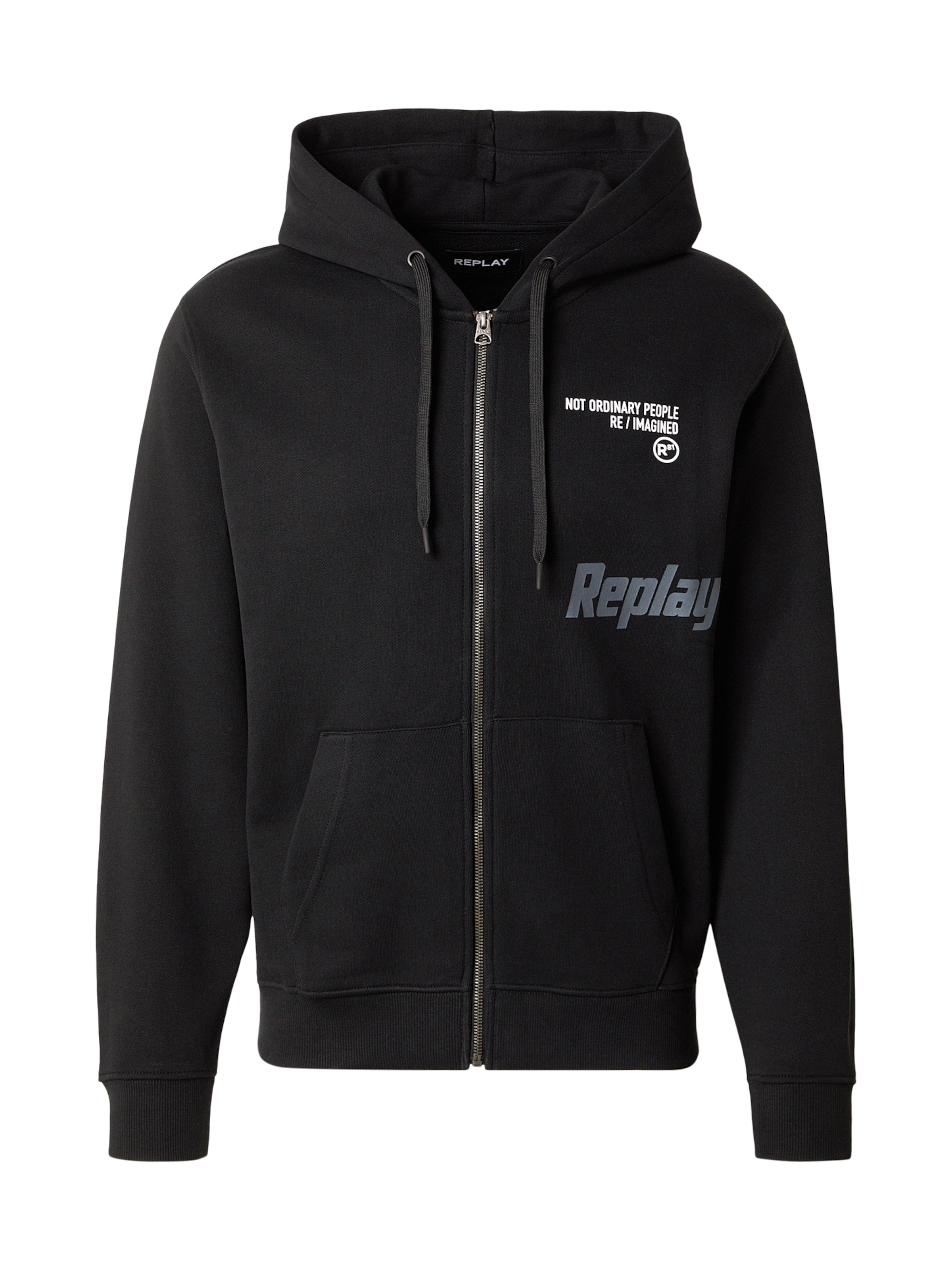 Hanorac de la REPLAY pe negru: față