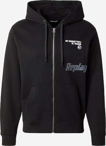 Hanorac de la REPLAY pe negru: față