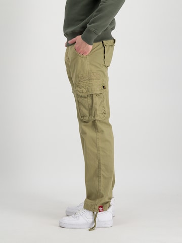 ALPHA INDUSTRIES Regular Cargo Pants 'Jet' in Green