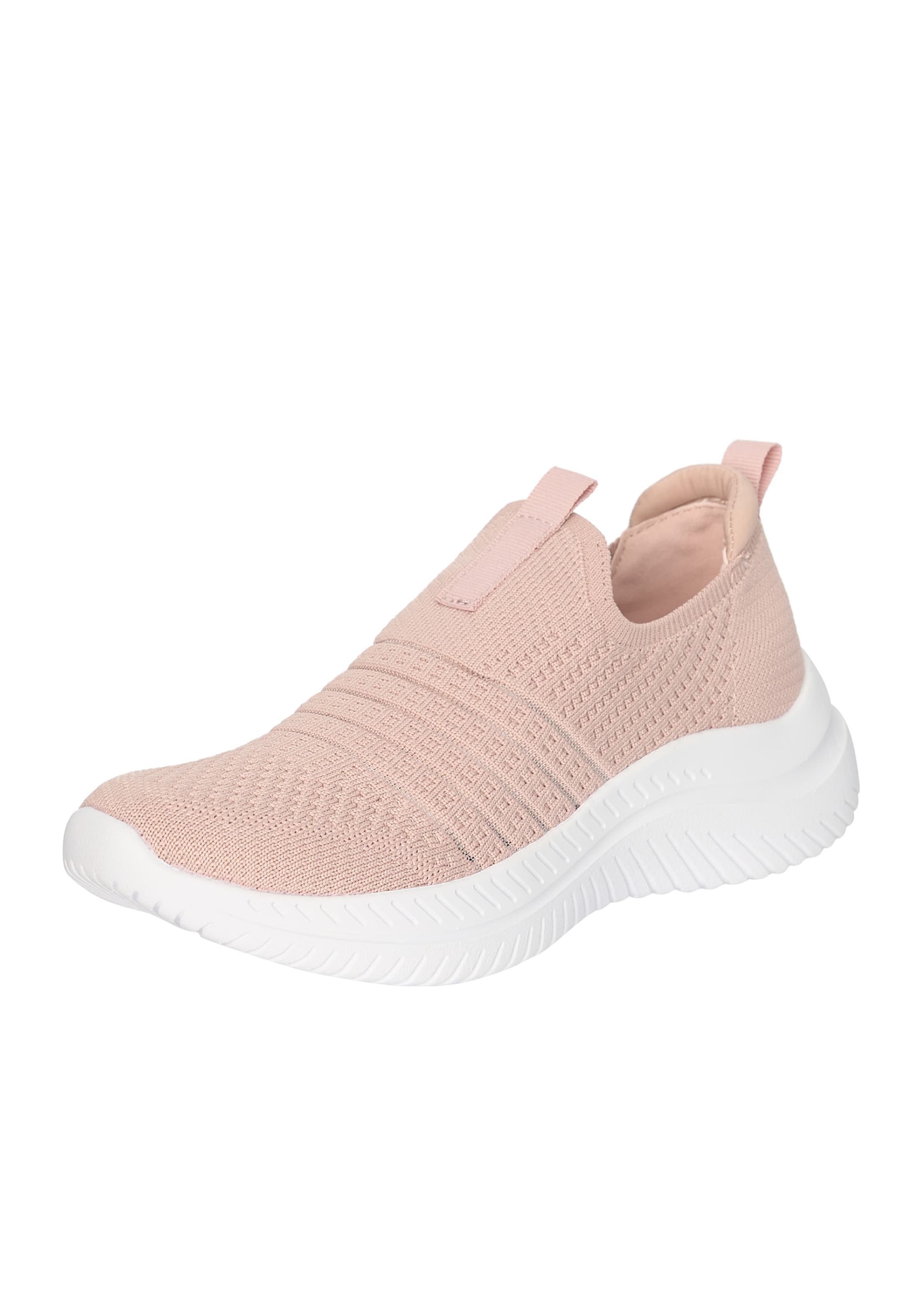 Scarpa slip-on di Elara in rosa: frontale