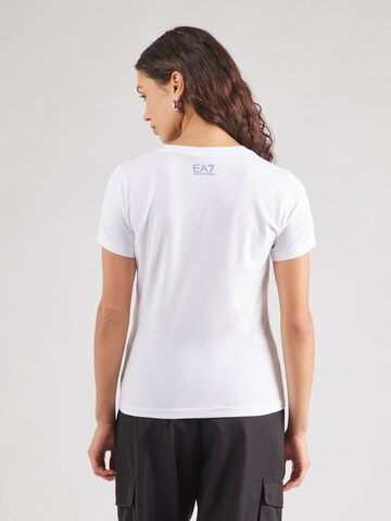 Maglietta di EA7 Emporio Armani in bianco