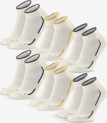 DANISH ENDURANCE Socken 'Cotton Quarter ' in Weiß: Vorderseite