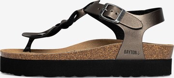 Bayton T-Bar Sandals 'Badajoz' in Brown: front