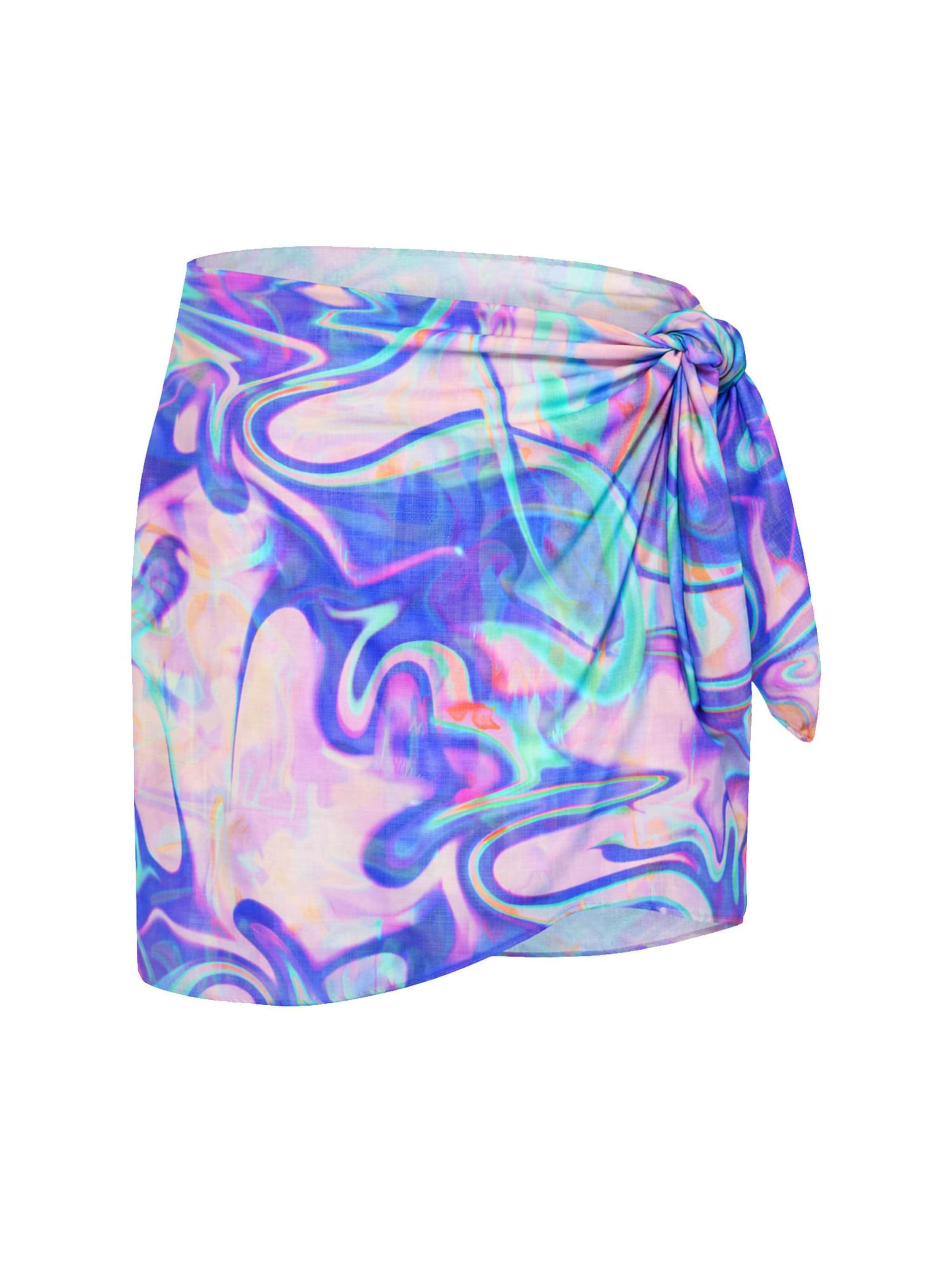 Kalaia Strandjurk 'Beach Wrap' in Blauw: voorkant