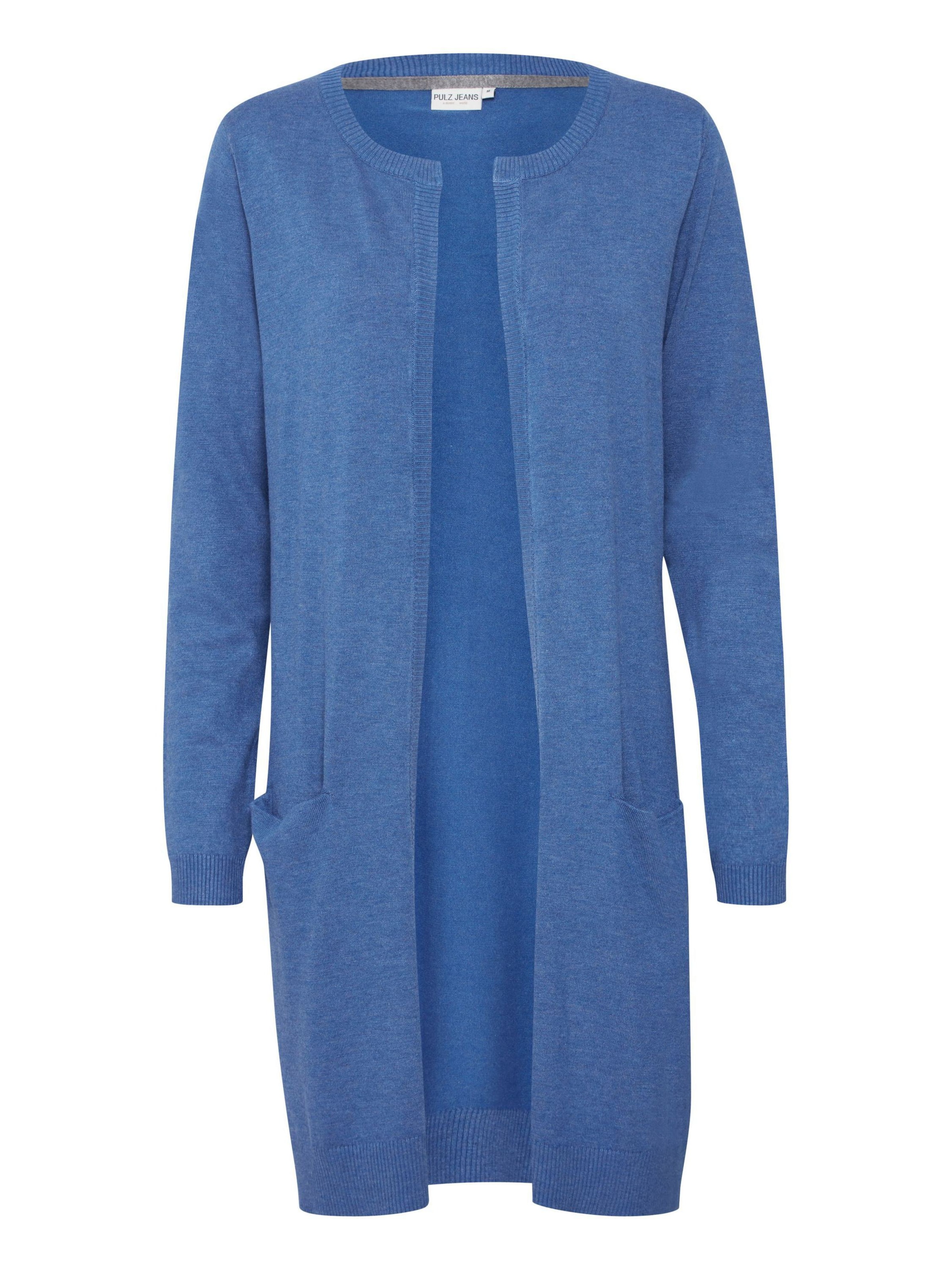 PULZ Jeans Strickjacke 'Sara' in Blau: Vorderseite