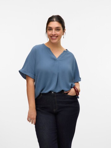 Vero Moda Curve Blouse 'VMCelva' in Blue: front