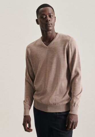 SEIDENSTICKER Pullover 'Schwarzer Rose' in Beige: Vorderseite
