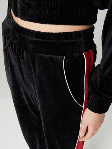 VIERVIER - Loosefit Pantalón 'Lene' en negro