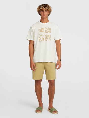 O'NEILL Póló 'Melange Front Print' - fehér