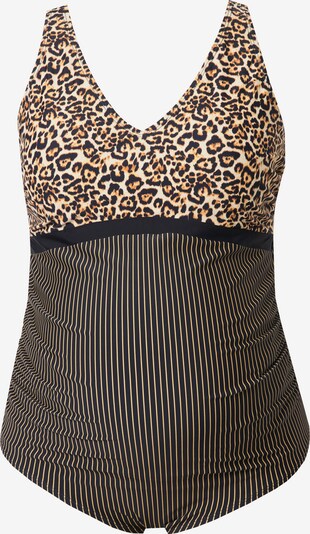 Ulla Popken Badeanzug in M-L in apricot, Produktansicht