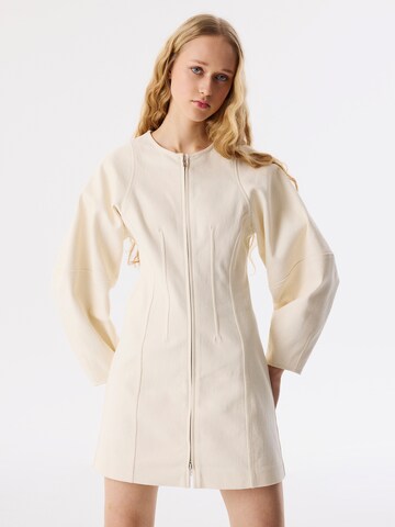 Twist Blousejurk in Beige: voorkant
