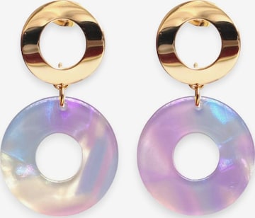Fräulein Wunder - Brincos 'Acetat Adua' em roxo: frente
