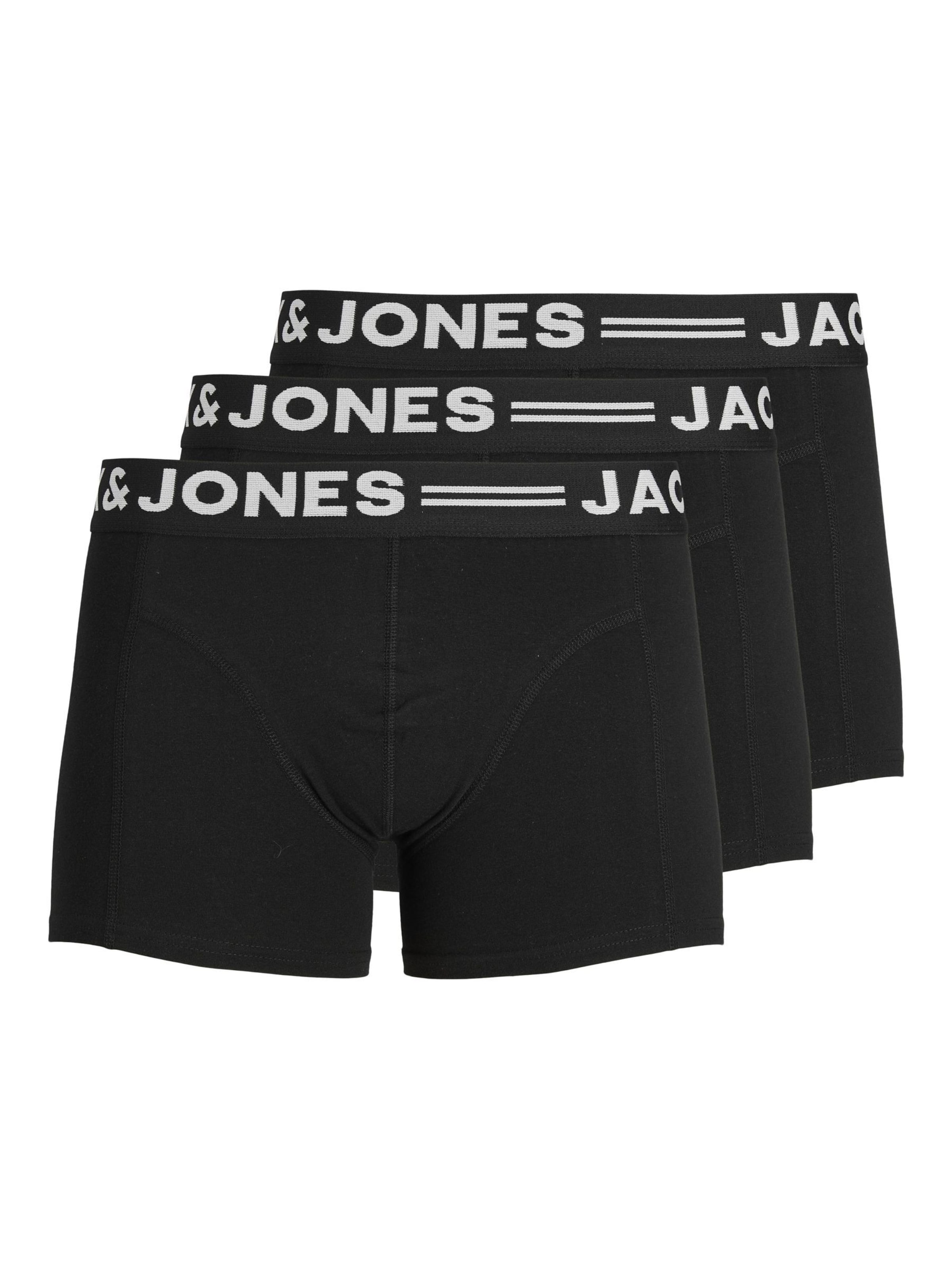 Boxers 'Sense' JACK & JONES en noir : devant