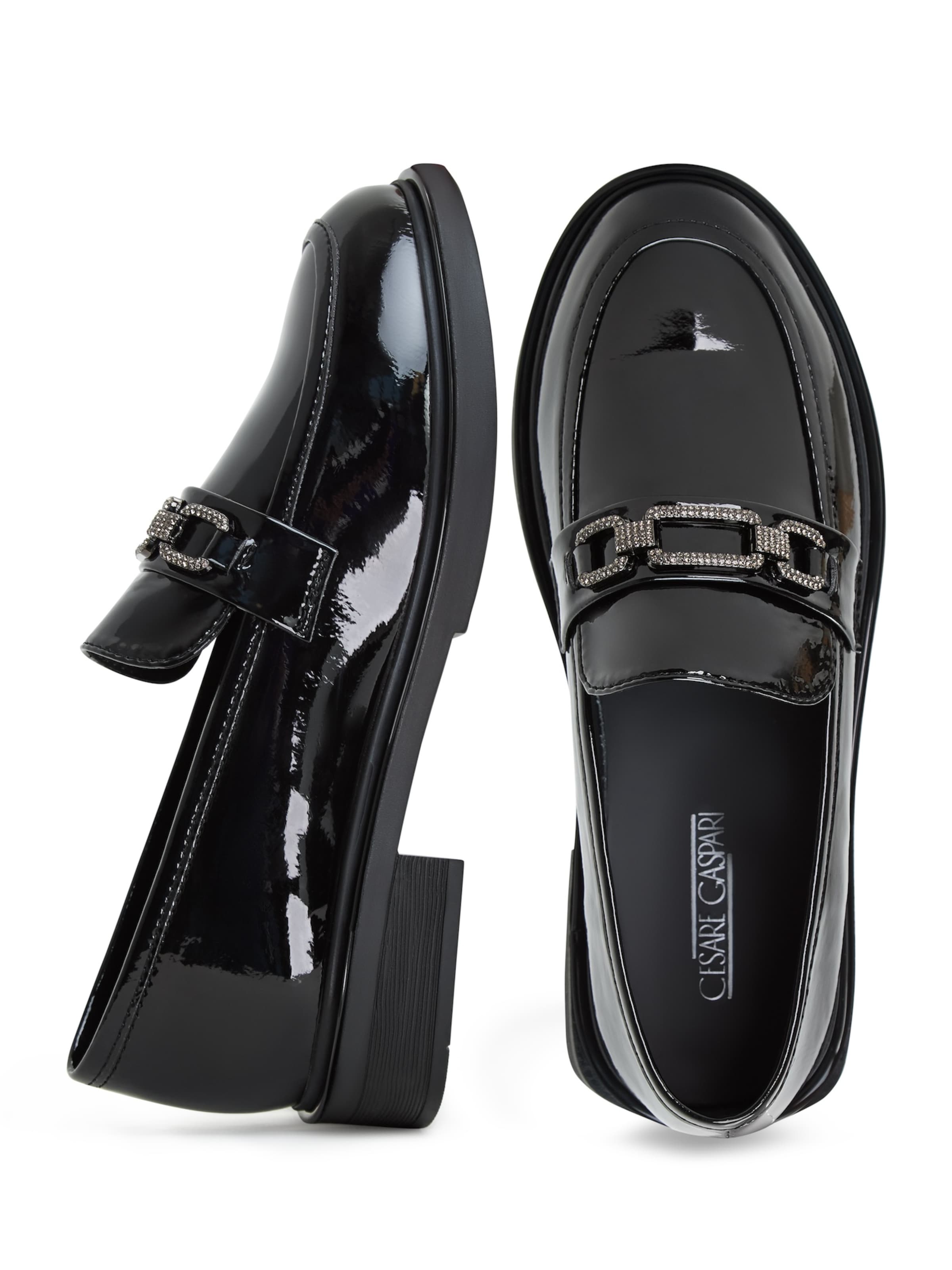 CESARE GASPARI Slip-ons in Black