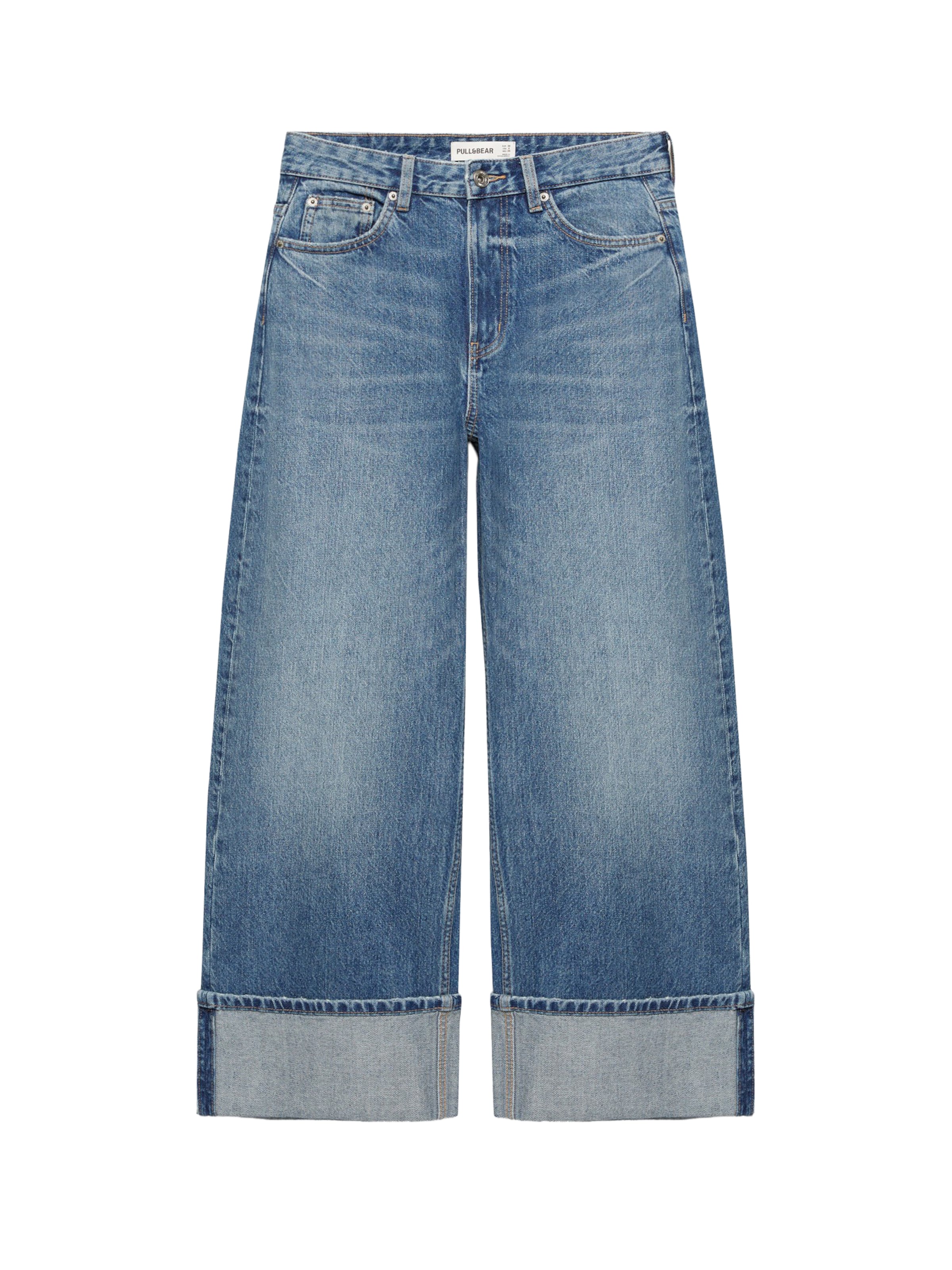 Pull&Bear Baggy Jeans in Blue: front