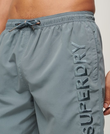 Superdry Zwemshorts in Blauw