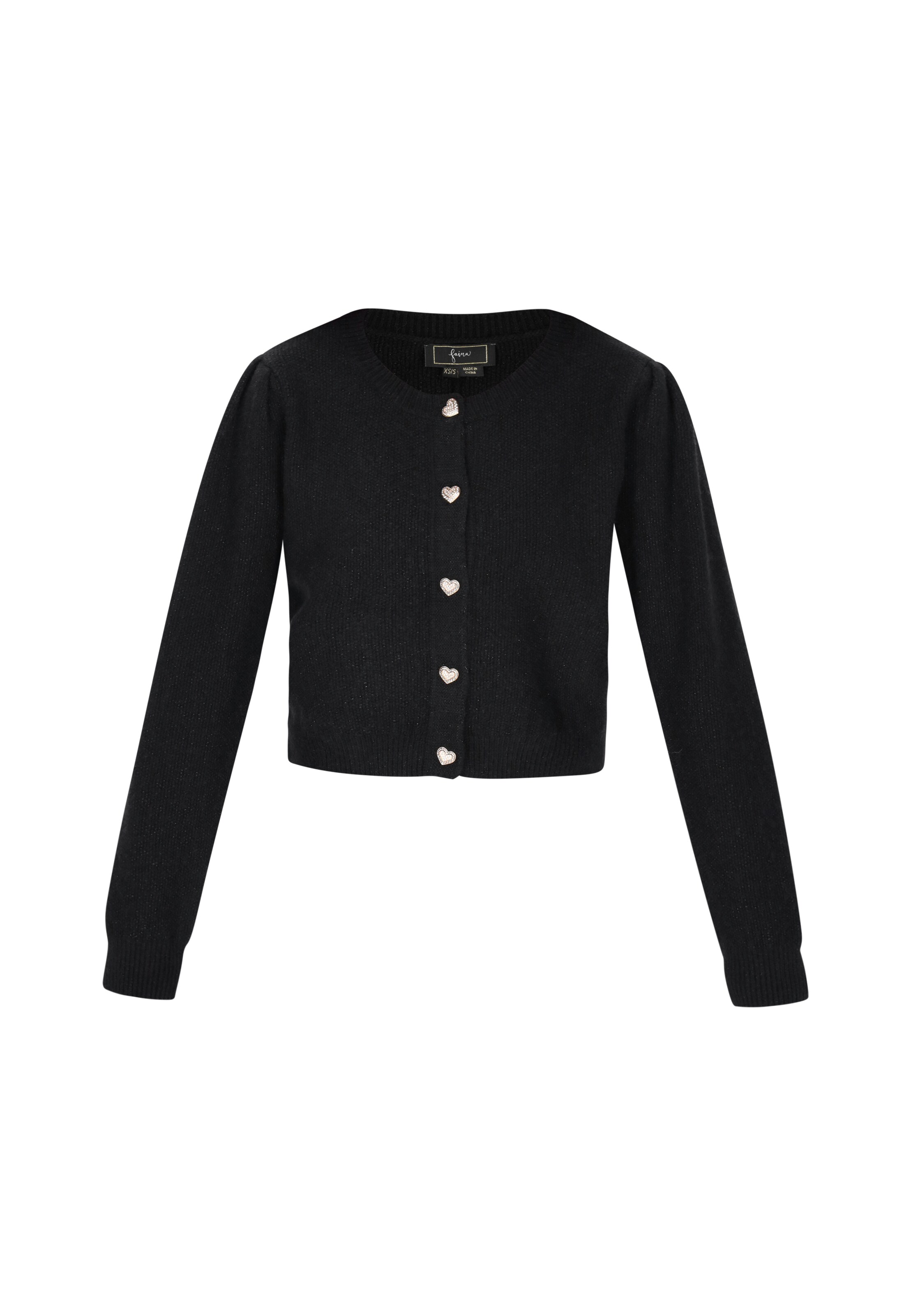 faina - Casaco de malha em preto: frente