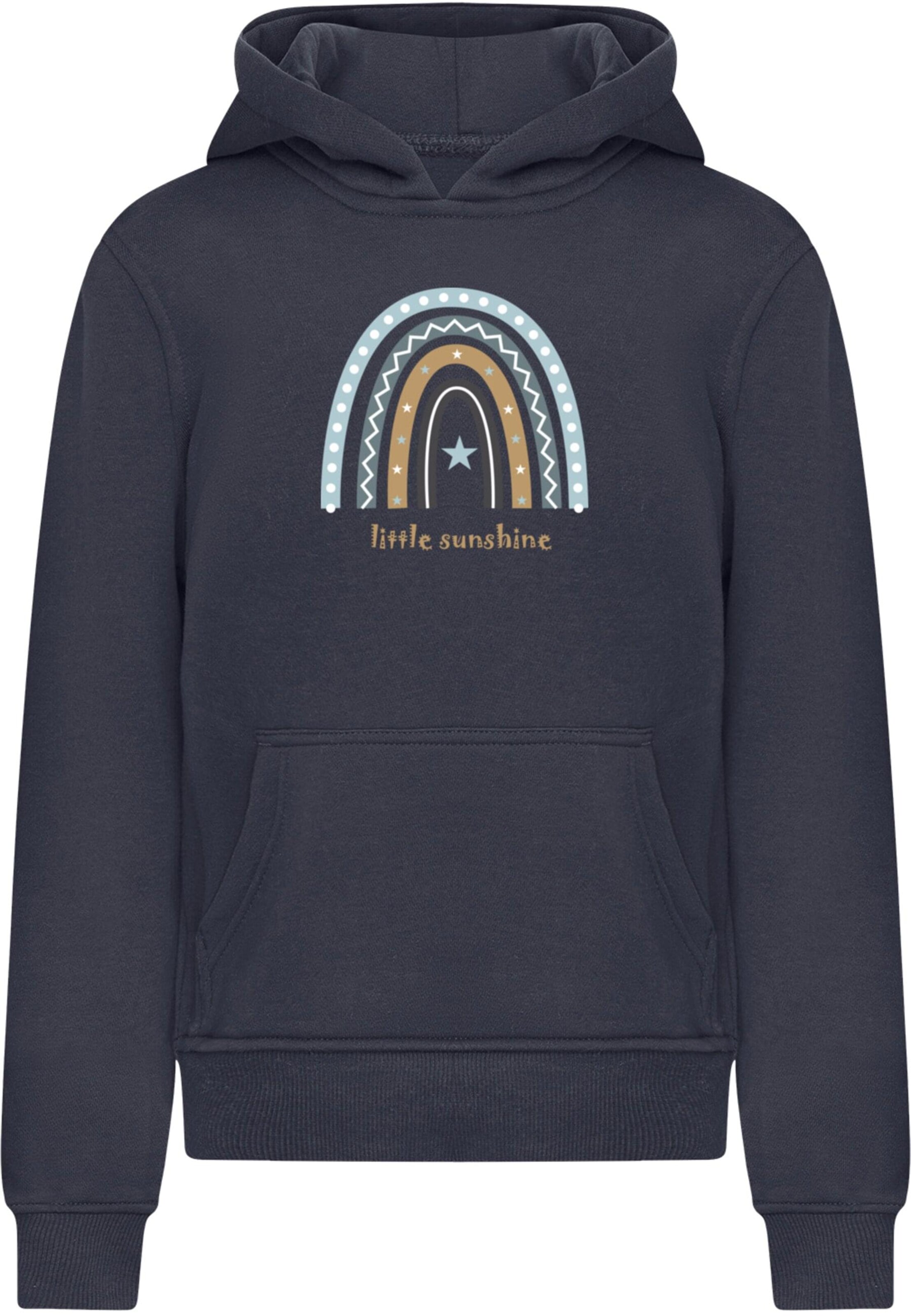 Merchcode Sweatshirt 'Rainbow Sunshine' in Blauw: voorkant