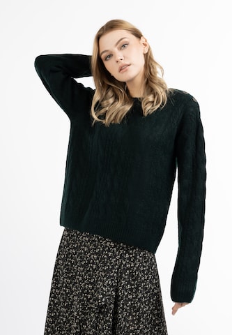 Pullover 'Zitha' di DreiMaster Vintage in verde: frontale