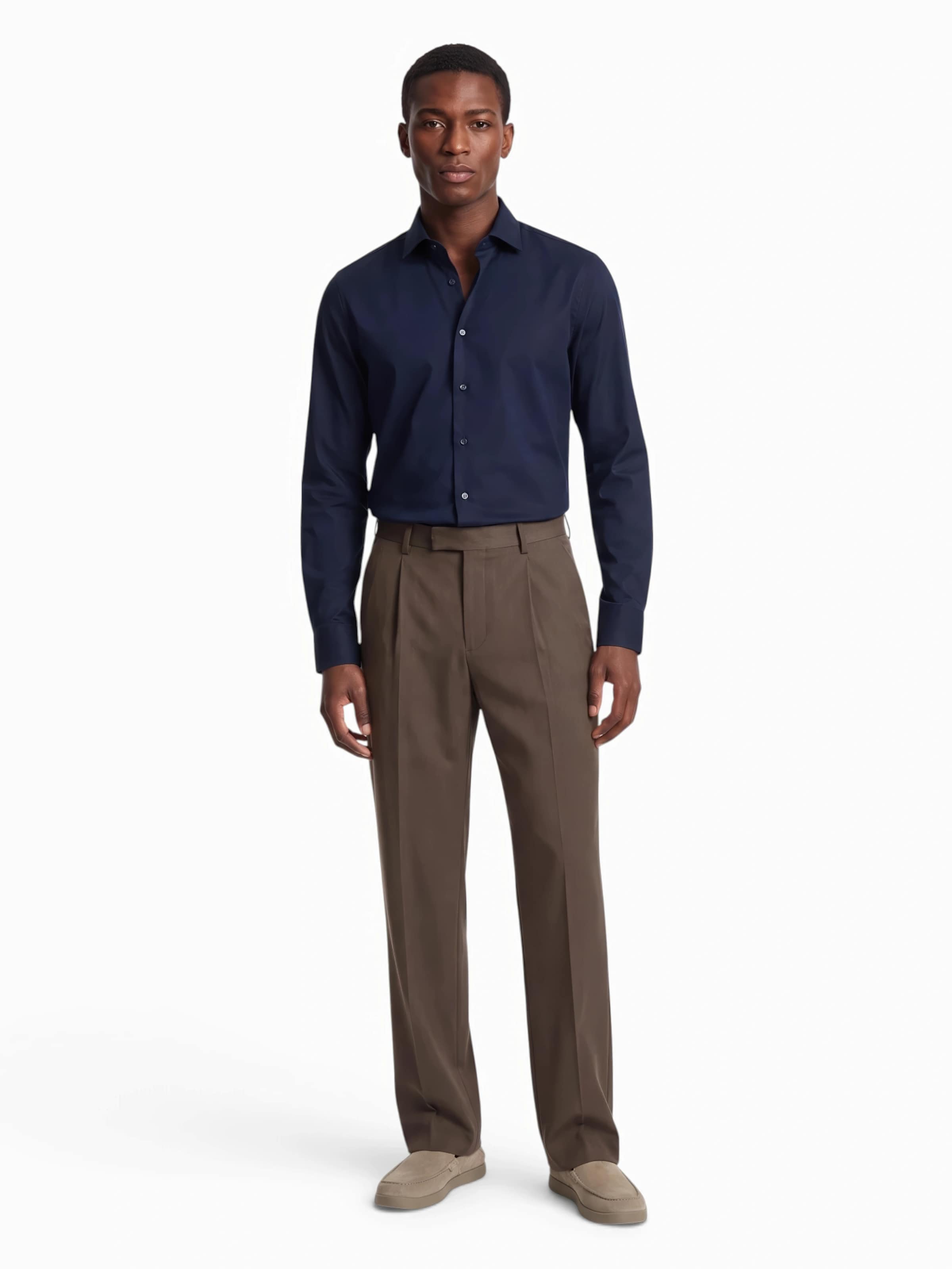 OLYMP Super Slim Fit Button Up Shirt in Blue: front
