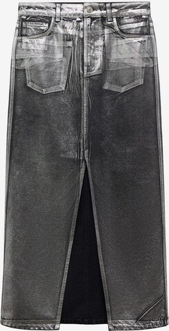 MANGO Spódnica 'Shimmer' w kolorze czarny: przód