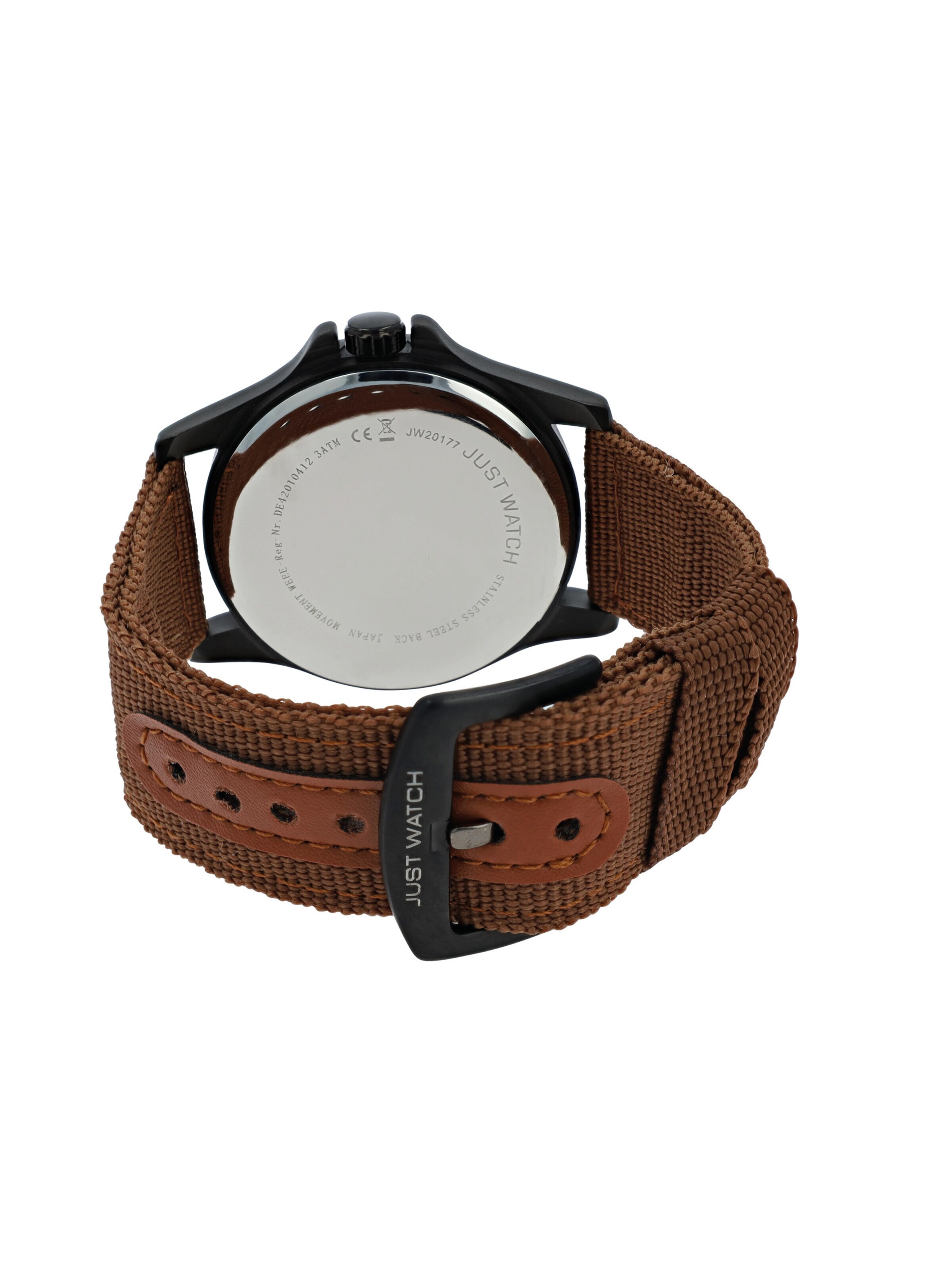 Just Watch Analog Watch 'Caius, Datumsanzeige' in Brown
