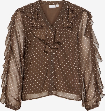 VILA Bluse 'VIHarley' i brun: forside