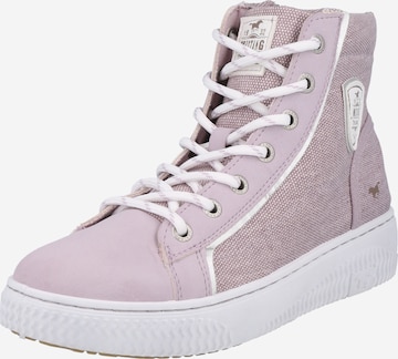 MUSTANG High-Top Sneakers in Purple: front