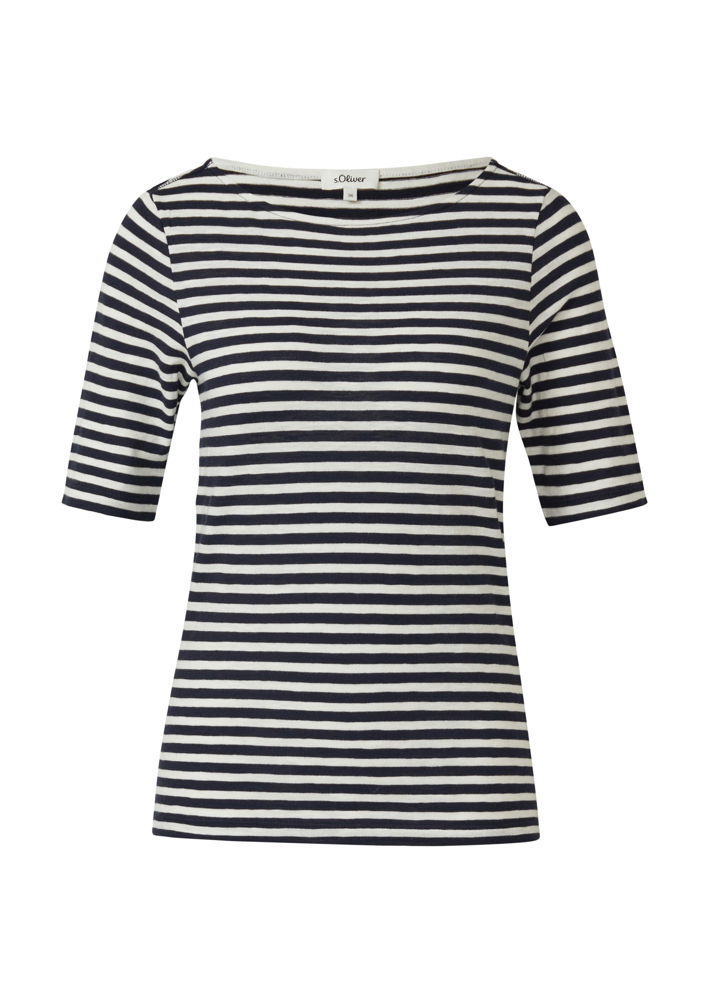 T-shirt s.Oliver en blanc : devant