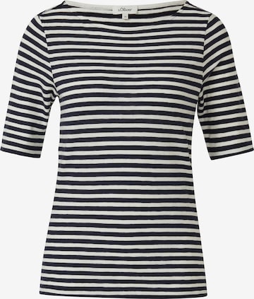 T-shirt s.Oliver en blanc : devant