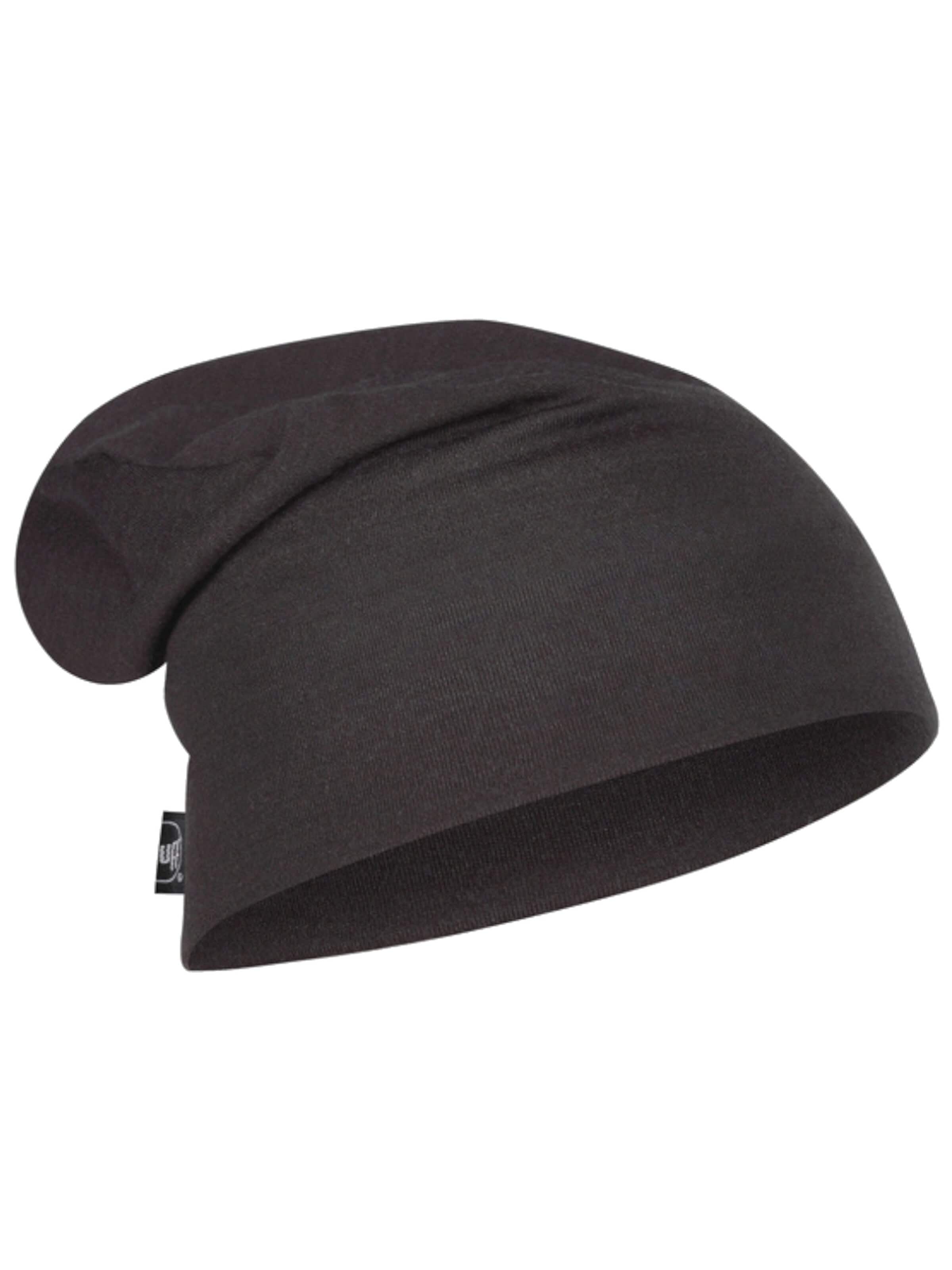 BUFF Muts 'Buff Merino Heavyweight Beanie' in Zwart: voorkant