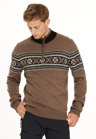 Whistler Athletic Sweater 'Don' in Brown: front