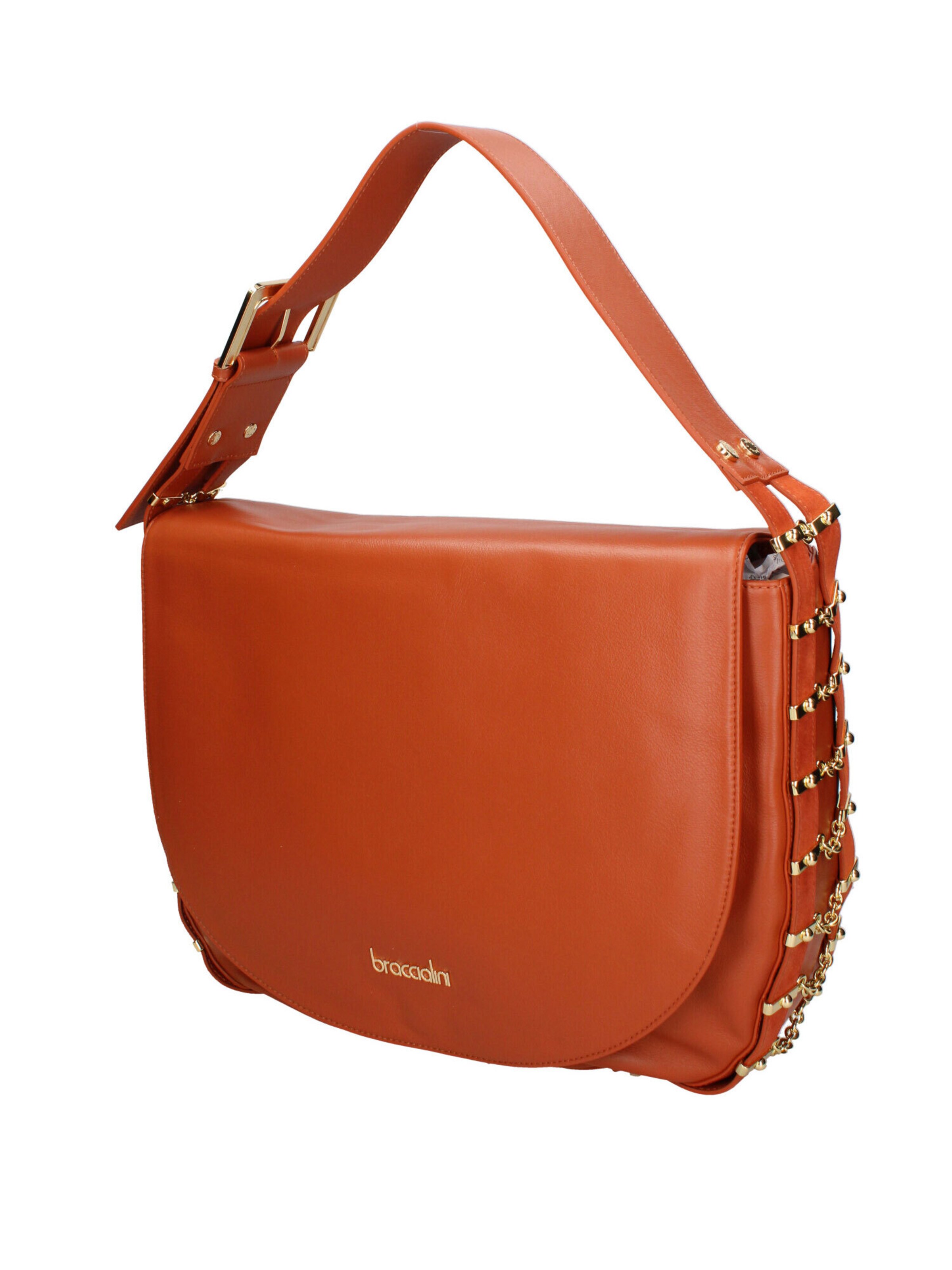 Borsa a spalla di Braccialini in marrone: frontale