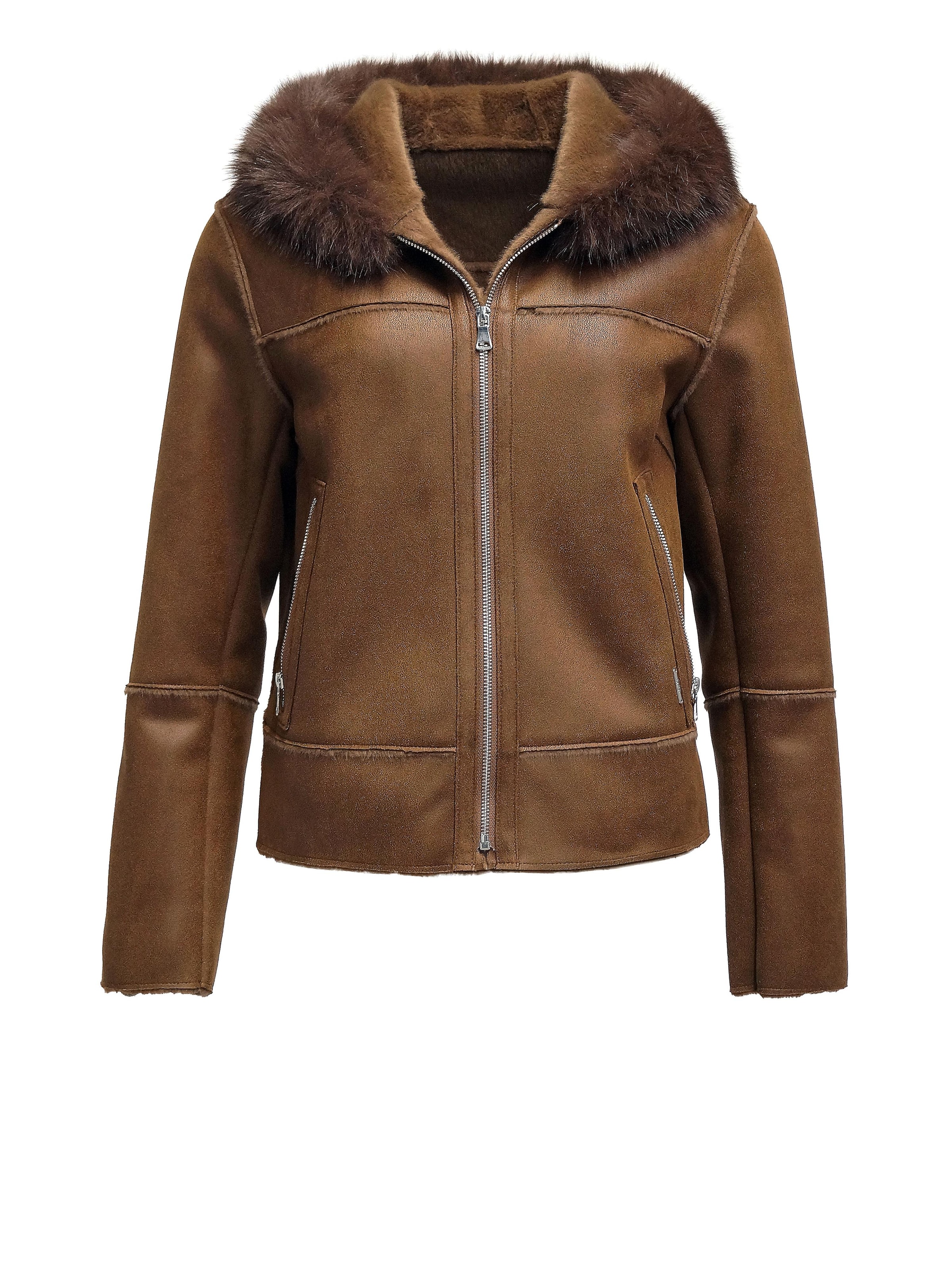 Funk since 1776 Winter Jacket in Brown: front